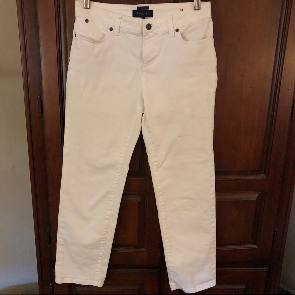 Talbots white jeans Heritage sz 4petite. Perfect condition